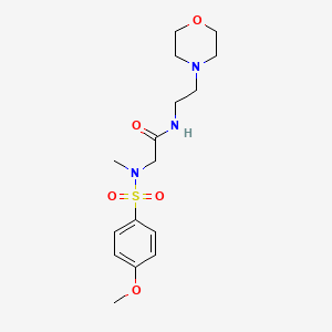 2-[(4-Methoxy-benzenesulfonyl)-methyl-amino]-N-(2-morpholin-4-yl-ethyl)-acetamide