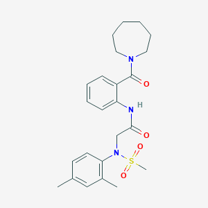 N-[2-(azepan-1-ylcarbonyl)phenyl]-N~2~-(2,4-dimethylphenyl)-N~2~-(methylsulfonyl)glycinamide