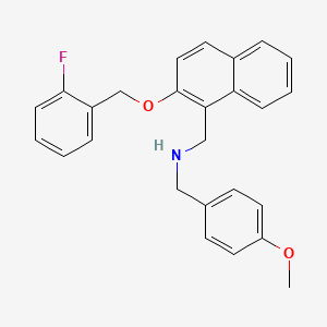 1-{2-[(2-fluorobenzyl)oxy]naphthalen-1-yl}-N-(4-methoxybenzyl)methanamine