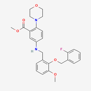 Methyl 5-({2-[(2-fluorobenzyl)oxy]-3-methoxybenzyl}amino)-2-(morpholin-4-yl)benzoate