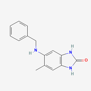 5-(benzylamino)-6-methyl-1,3-dihydro-2H-benzimidazol-2-one