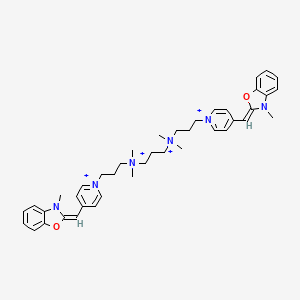 molecular formula C41H54N6O2+4 B1248557 PoPo-1 cation 