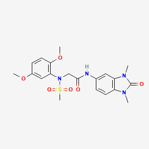 N~2~-(2,5-dimethoxyphenyl)-N-(1,3-dimethyl-2-oxo-2,3-dihydro-1H-benzimidazol-5-yl)-N~2~-(methylsulfonyl)glycinamide