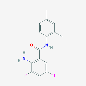 2-amino-N-(2,4-dimethylphenyl)-3,5-diiodobenzamide