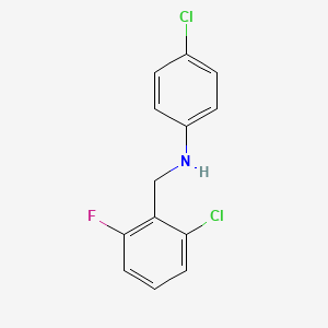 4-chloro-N-(2-chloro-6-fluorobenzyl)aniline