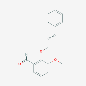 3-Methoxy-2-(3-phenylprop-2-enoxy)benzaldehyde