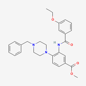 Methyl 4-(4-benzylpiperazin-1-yl)-3-{[(3-ethoxyphenyl)carbonyl]amino}benzoate