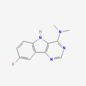 8-fluoro-N,N-dimethyl-5H-pyrimido[5,4-b]indol-4-amine