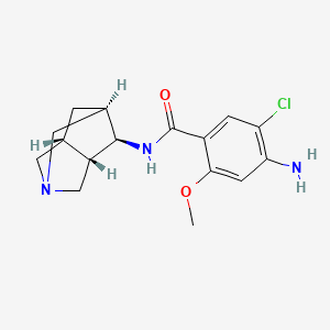 4-amino-N-[(3S,4R,5R,7R)-1-azatricyclo[3.3.1.03,7]nonan-4-yl]-5-chloro-2-methoxybenzamide
