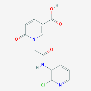 1-{2-[(2-Chloropyridin-3-yl)amino]-2-oxoethyl}-6-oxo-1,6-dihydropyridine-3-carboxylic acid