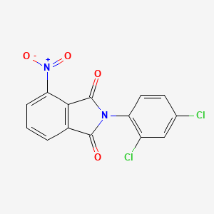 molecular formula C14H6Cl2N2O4 B12485724 2-(2,4-Dichlorophenyl)-4-nitroisoindole-1,3-dione 