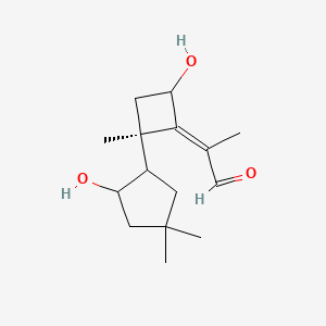 (2E)-2-[(2R)-4-hydroxy-2-(2-hydroxy-4,4-dimethylcyclopentyl)-2-methylcyclobutylidene]propanal