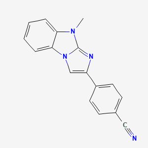 4-(9-methyl-9H-imidazo[1,2-a]benzimidazol-2-yl)benzonitrile