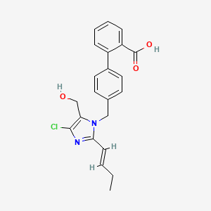 2-[4-[[2-[(E)-but-1-enyl]-4-chloro-5-(hydroxymethyl)imidazol-1-yl]methyl]phenyl]benzoic acid