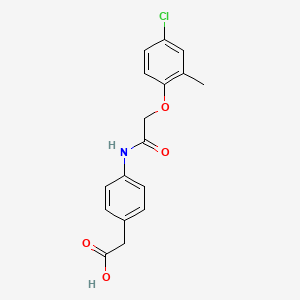 (4-{[(4-Chloro-2-methylphenoxy)acetyl]amino}phenyl)acetic acid