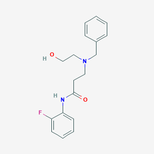 3-[benzyl(2-hydroxyethyl)amino]-N-(2-fluorophenyl)propanamide