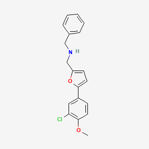 N-benzyl-1-[5-(3-chloro-4-methoxyphenyl)furan-2-yl]methanamine