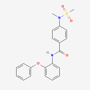 4-[methyl(methylsulfonyl)amino]-N-(2-phenoxyphenyl)benzamide