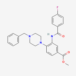 Methyl 4-(4-benzylpiperazin-1-yl)-3-{[(4-fluorophenyl)carbonyl]amino}benzoate