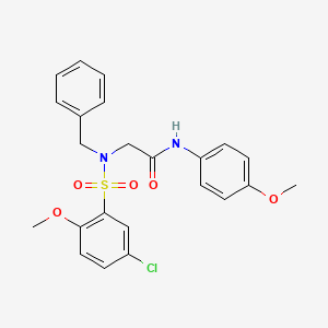 N~2~-benzyl-N~2~-[(5-chloro-2-methoxyphenyl)sulfonyl]-N-(4-methoxyphenyl)glycinamide