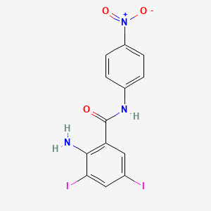 2-amino-3,5-diiodo-N-(4-nitrophenyl)benzamide