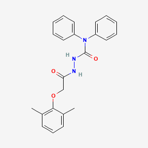 2-[(2,6-dimethylphenoxy)acetyl]-N,N-diphenylhydrazinecarboxamide