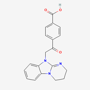 4-(3,4-dihydropyrimido[1,2-a]benzimidazol-10(2H)-ylacetyl)benzoic acid