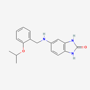 5-{[2-(propan-2-yloxy)benzyl]amino}-1,3-dihydro-2H-benzimidazol-2-one