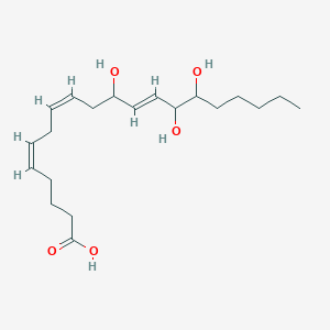 molecular formula C20H34O5 B1248588 11,14,15-三羟基十八烯酸 