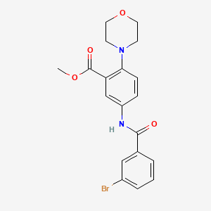 Methyl 5-{[(3-bromophenyl)carbonyl]amino}-2-(morpholin-4-yl)benzoate