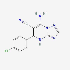 7-Amino-5-(4-chlorophenyl)-4,5-dihydro[1,2,4]triazolo[1,5-a]pyrimidine-6-carbonitrile