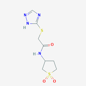 N-(1,1-dioxidotetrahydrothiophen-3-yl)-2-(4H-1,2,4-triazol-3-ylsulfanyl)acetamide