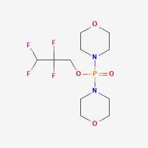 molecular formula C11H19F4N2O4P B12485913 4-[morpholin-4-yl(2,2,3,3-tetrafluoropropoxy)phosphoryl]morpholine 