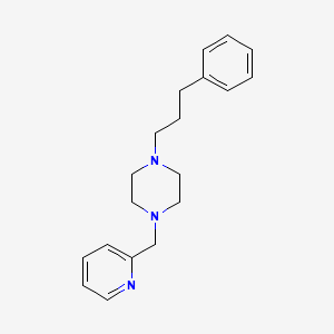 1-(3-Phenylpropyl)-4-(pyridin-2-ylmethyl)piperazine