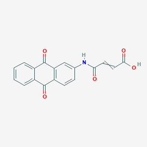 (2E)-3-[(9,10-Dioxoanthracen-2-YL)carbamoyl]prop-2-enoic acid