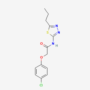 2-(4-chlorophenoxy)-N-(5-propyl-1,3,4-thiadiazol-2-yl)acetamide