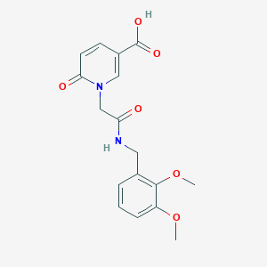 1-{2-[(2,3-Dimethoxybenzyl)amino]-2-oxoethyl}-6-oxo-1,6-dihydropyridine-3-carboxylic acid