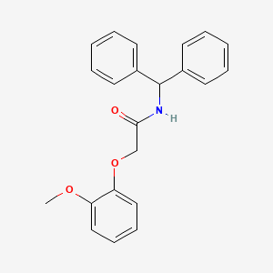 N-(diphenylmethyl)-2-(2-methoxyphenoxy)acetamide