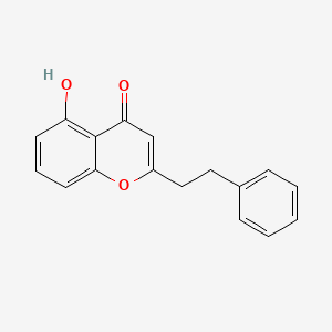 molecular formula C17H14O3 B1248599 2-Phenethyl-5-hydroxychromone CAS No. 877673-99-9