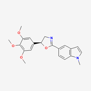 1-Methyl-5-[(S)-5-(3,4,5-trimethoxy-phenyl)-4,5-dihydro-oxazol-2-yl]-1H-indole