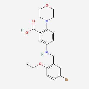 5-[(5-Bromo-2-ethoxybenzyl)amino]-2-(morpholin-4-yl)benzoic acid