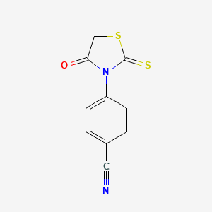 4-(4-Oxo-2-sulfanylidene-1,3-thiazolidin-3-yl)benzonitrile