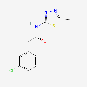 2-(3-chlorophenyl)-N-(5-methyl-1,3,4-thiadiazol-2-yl)acetamide