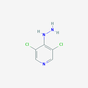 B124861 3,5-Dichloro-4-hydrazinylpyridine CAS No. 153708-69-1