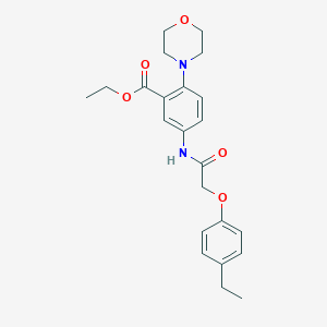 Ethyl 5-{[(4-ethylphenoxy)acetyl]amino}-2-(morpholin-4-yl)benzoate