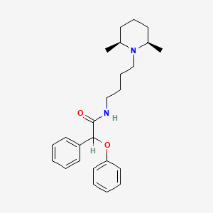 N-[4-[(2S,6R)-2,6-dimethylpiperidin-1-yl]butyl]-2-phenoxy-2-phenylacetamide