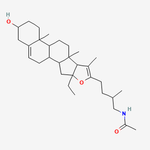 N-[16-ethyl-3-hydroxyfurosta-5,20(22)-dien-26-yl]acetamide