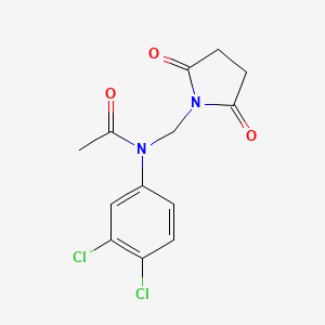 N-(3,4-dichlorophenyl)-N-[(2,5-dioxopyrrolidin-1-yl)methyl]acetamide