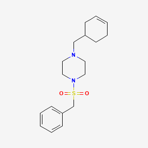 1-(Benzylsulfonyl)-4-(cyclohex-3-en-1-ylmethyl)piperazine