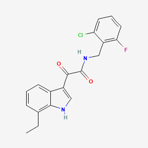 N-(2-chloro-6-fluorobenzyl)-2-(7-ethyl-1H-indol-3-yl)-2-oxoacetamide